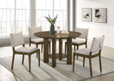 Ottowa Brown Upholstered Dining Side Chair, Set of 2 from Coaster - Luna Furniture
