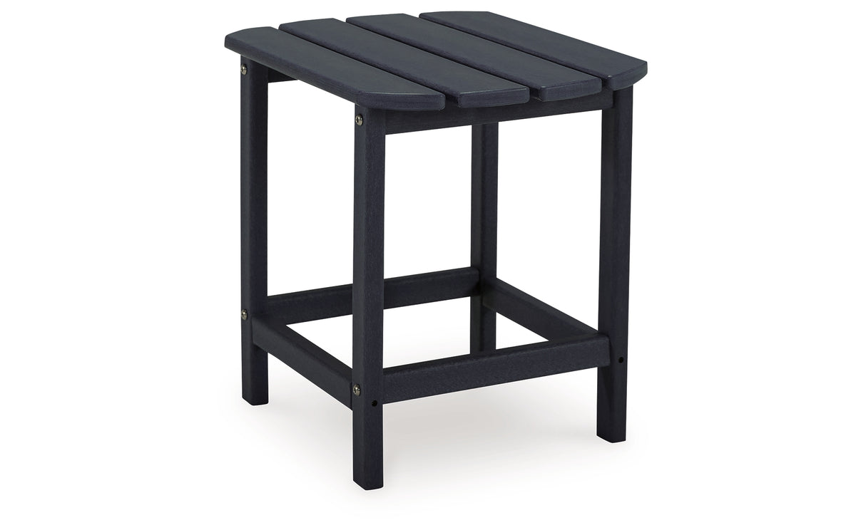 Sundown Treasure 2 Outdoor Chairs with End Table in Black from Ashley - Luna Furniture
