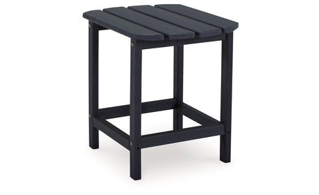 Sundown Treasure 2 Outdoor Chairs with End Table in Black from Ashley - Luna Furniture