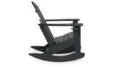 Sundown Treasure Black Outdoor Rocking Chair from Ashley - Luna Furniture
