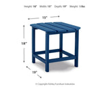 Sundown Treasure Blue End Table from Ashley Furniture - Luna Furniture