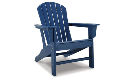 Sundown Treasure 2 Adirondack Chairs with End table in Blue from Ashley - Luna Furniture
