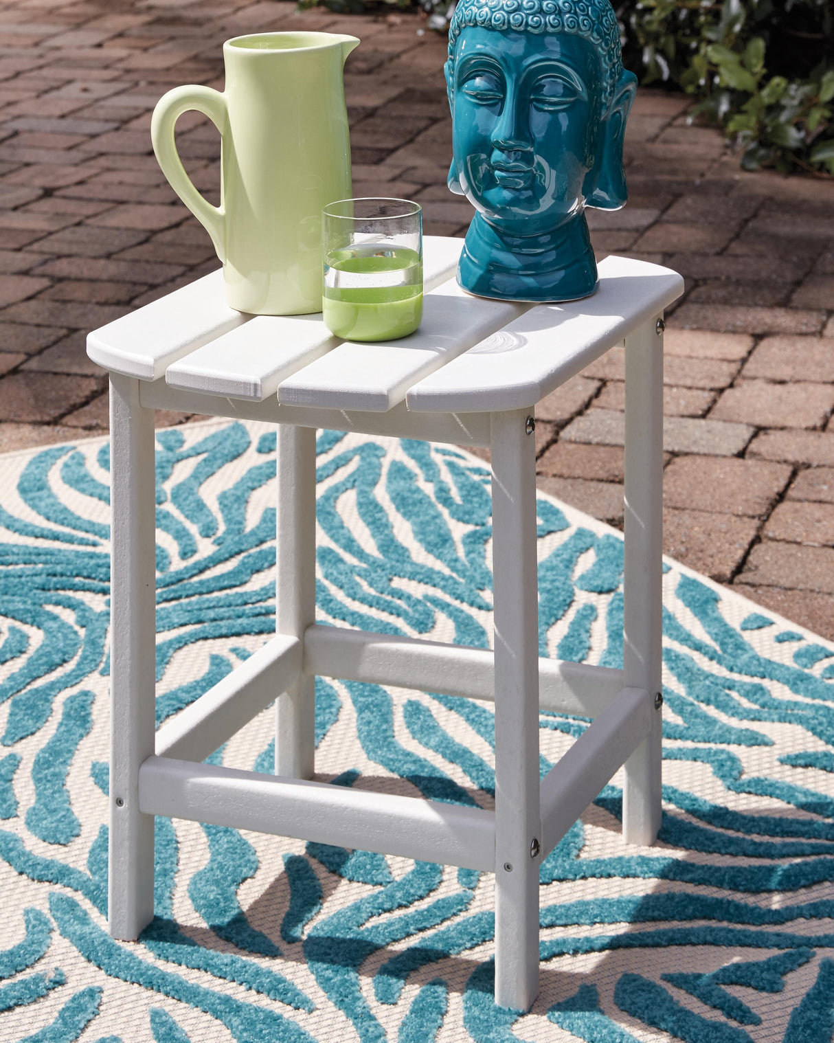 Sundown Treasure White End Table from Ashley Furniture - Luna Furniture