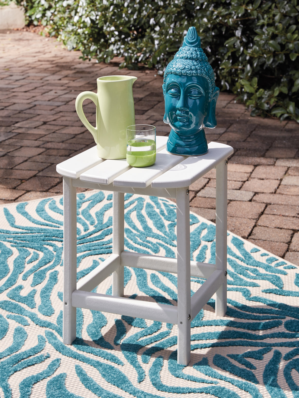 Sundown Treasure White End Table from Ashley - Luna Furniture