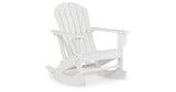 Sundown Treasure White Outdoor Rocking Chair from Ashley - Luna Furniture