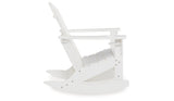 Sundown Treasure White Outdoor Rocking Chair from Ashley - Luna Furniture
