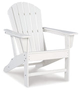 Sundown Treasure White Adirondack Chair with End Table from Ashley - Luna Furniture