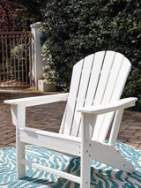 Sundown Treasure White Adirondack Chair from Ashley Furniture - Luna Furniture