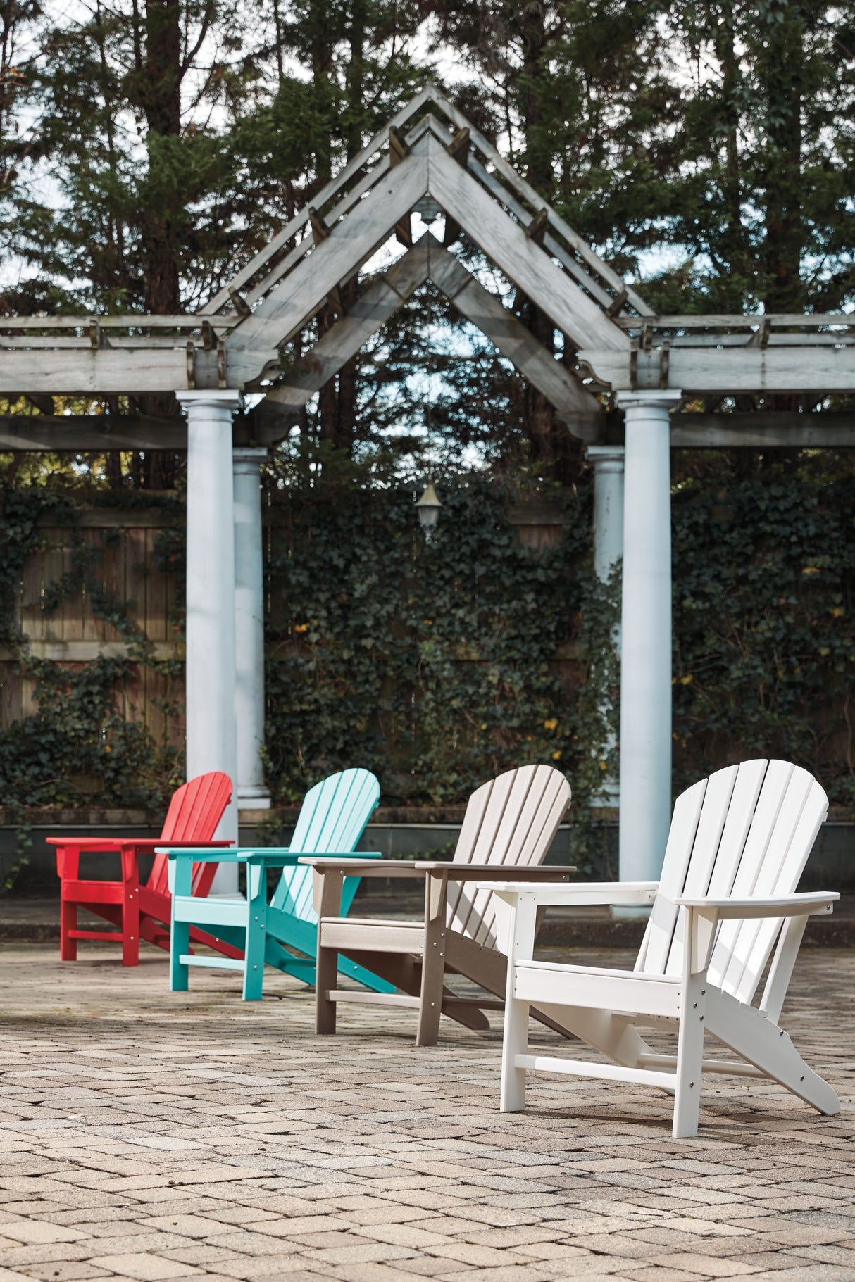 Sundown Treasure Grayish Brown Adirondack Chair from Ashley - Luna Furniture