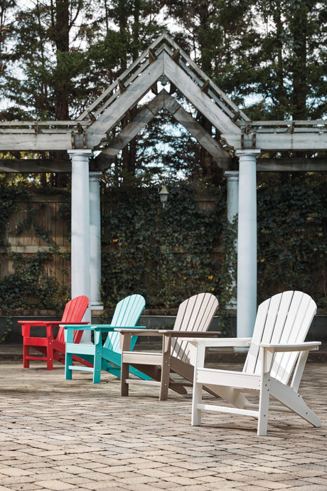 Sundown Treasure Grayish Brown Adirondack Chair from Ashley - Luna Furniture
