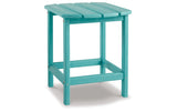 Sundown Treasure Outdoor Chair with End Table in Turquoise from Ashley Furniture - Luna Furniture