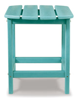 Sundown Treasure Outdoor Chair with End Table in Turquoise from Ashley Furniture - Luna Furniture