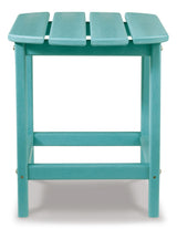 Sundown Treasure Outdoor Chair with End Table in Turquoise from Ashley Furniture - Luna Furniture