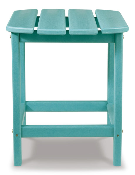 Sundown Treasure Outdoor Chair with End Table in Turquoise from Ashley - Luna Furniture