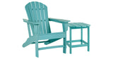 Sundown Treasure Outdoor Chair with End Table in Turquoise from Ashley Furniture - Luna Furniture
