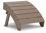 Sundown Treasure Driftwood Outdoor Ottoman from Ashley - Luna Furniture
