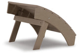 Sundown Treasure Driftwood Outdoor Ottoman from Ashley Furniture - Luna Furniture