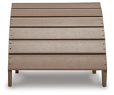 Sundown Treasure Driftwood Outdoor Ottoman from Ashley - Luna Furniture