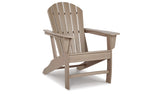 Sundown Treasure 2 Outdoor Chairs with End Table in Driftwood from Ashley Furniture - Luna Furniture