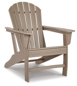 Sundown Treasure Outdoor Chair with End Table in Driftwood from Ashley - Luna Furniture