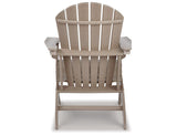 Sundown Treasure Driftwood 4 Adirondack Chairs and Outdoor End Table from Ashley - Luna Furniture