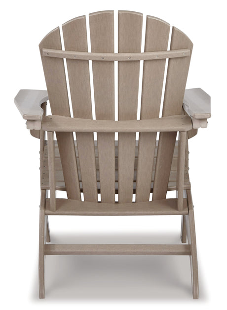 Sundown Treasure Grayish Brown Adirondack Chair from Ashley - Luna Furniture