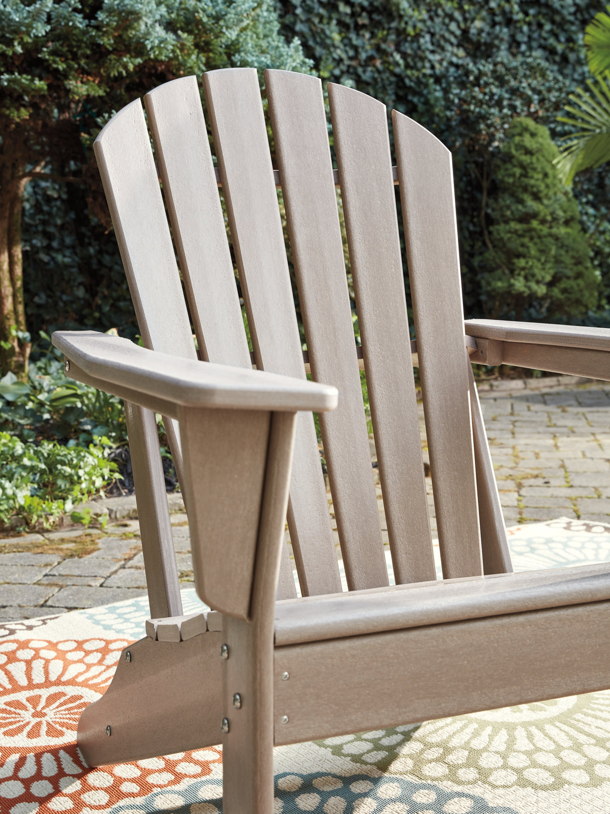 Sundown Treasure Grayish Brown Adirondack Chair from Ashley - Luna Furniture