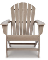 Sundown Treasure Grayish Brown Adirondack Chair from Ashley - Luna Furniture