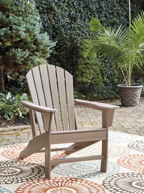 Sundown Treasure Grayish Brown Adirondack Chair from Ashley - Luna Furniture