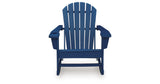Sundown Shores Blue Outdoor Rocking Chair from Ashley Furniture - Luna Furniture