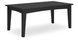 Hyland wave Black Outdoor Coffee Table from Ashley Furniture - Luna Furniture