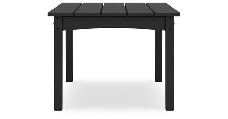Hyland wave Black Outdoor Coffee Table from Ashley Furniture - Luna Furniture