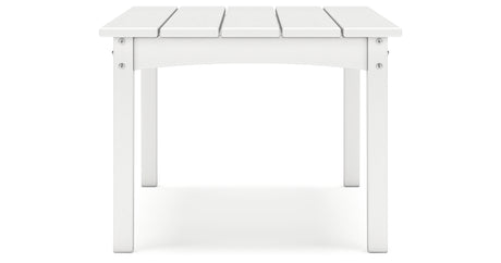 Hyland wave White Outdoor Coffee Table from Ashley Furniture - Luna Furniture