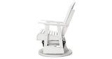 Hyland wave White Outdoor Swivel Glider Chair from Ashley Furniture - Luna Furniture