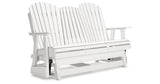 Hyland wave White Outdoor Glider Loveseat from Ashley Furniture - Luna Furniture