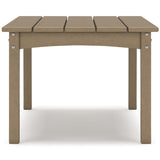 Hyland Wave Driftwood Outdoor Coffee Table from Ashley Furniture - Luna Furniture