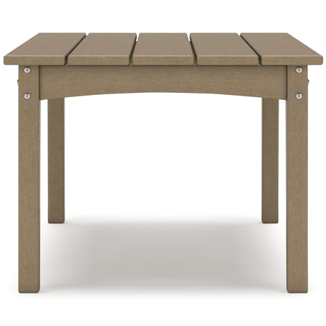 Hyland Wave Driftwood Outdoor Coffee Table from Ashley Furniture - Luna Furniture