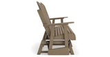 Hyland wave Driftwood Outdoor Glider Loveseat from Ashley Furniture - Luna Furniture