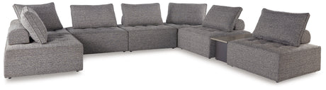 Bree Zee 8-Piece Outdoor Sectional with Lounge Chair in Brown from Ashley - Luna Furniture