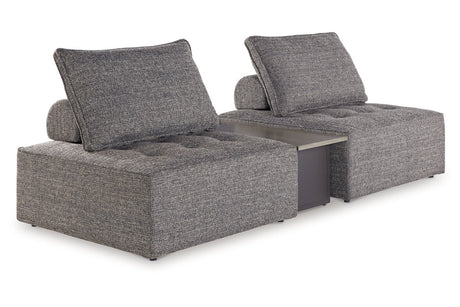 Bree Zee Brown 3-Piece Outdoor Sectional from Ashley - Luna Furniture