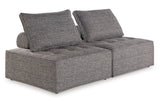 Bree Zee Brown 2-Piece Outdoor Sectional from Ashley - Luna Furniture