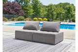Bree Zee Brown 2-Piece Outdoor Sectional from Ashley - Luna Furniture