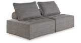 Bree Zee Brown 2-Piece Outdoor Sectional from Ashley - Luna Furniture