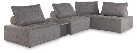 Bree Zee Brown 5-Piece Outdoor Sectional from Ashley - Luna Furniture