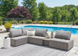 Bree Zee Brown 5-Piece Outdoor Sectional from Ashley - Luna Furniture