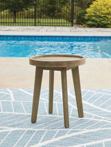 Marina Sun Beige Outdoor End Table from Ashley Furniture - Luna Furniture