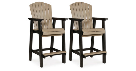 Fairen Trail Black/Driftwood Barstool from Ashley Furniture - Luna Furniture