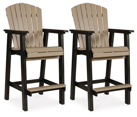 Fairen Trail Black/Driftwood Barstool from Ashley Furniture - Luna Furniture