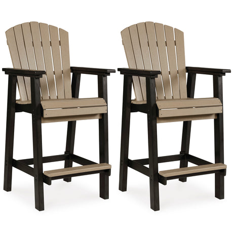 Fairen Trail Black/Driftwood Barstool from Ashley Furniture - Luna Furniture
