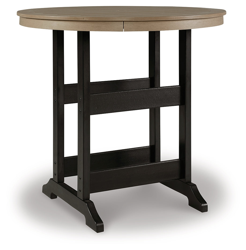 Fairen Trail Black/Driftwood Bar Table from Ashley Furniture - Luna Furniture
